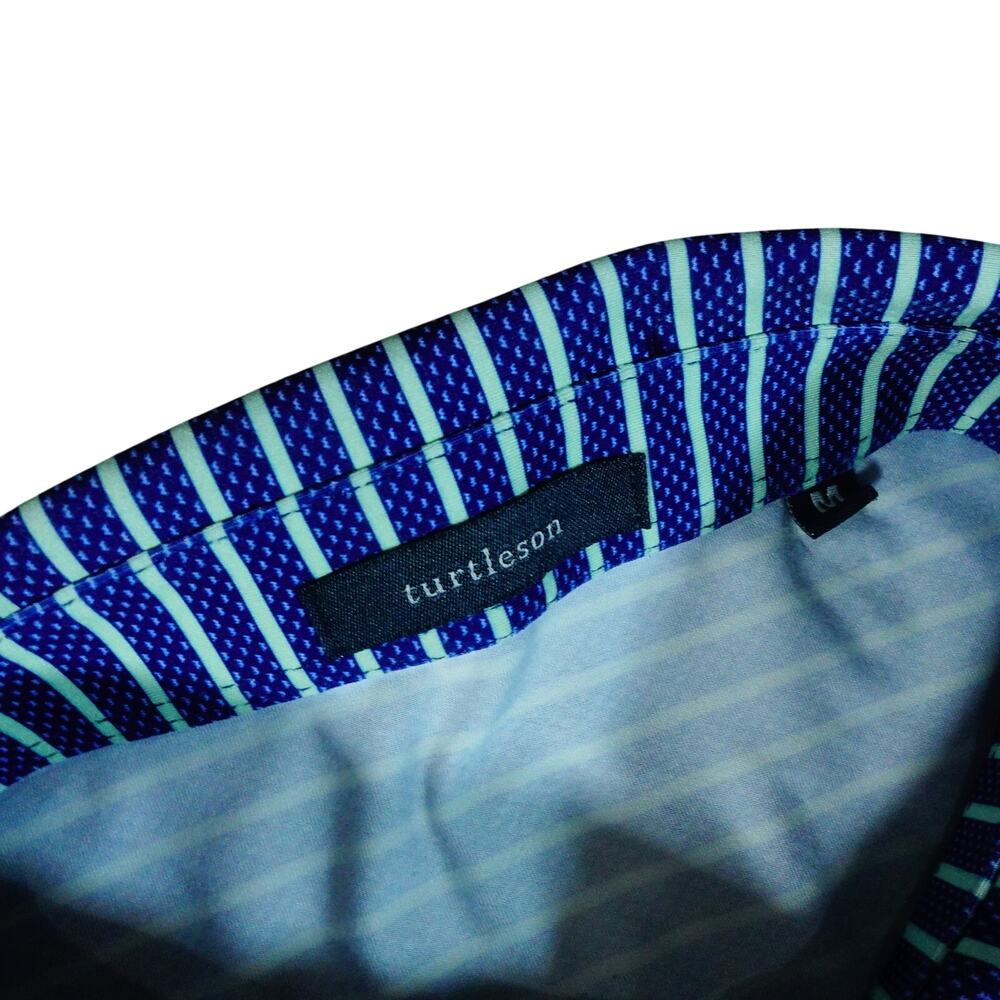 Turtleson Performance Blue Striped Eagle Logo Gol… - image 2